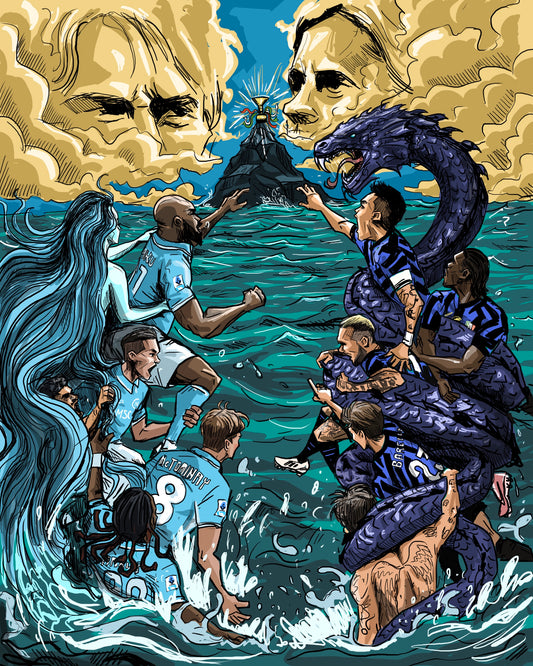 Poster Napoli vs Inter 2025