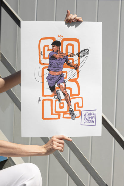 Poster - Alcaraz ROMA 2025