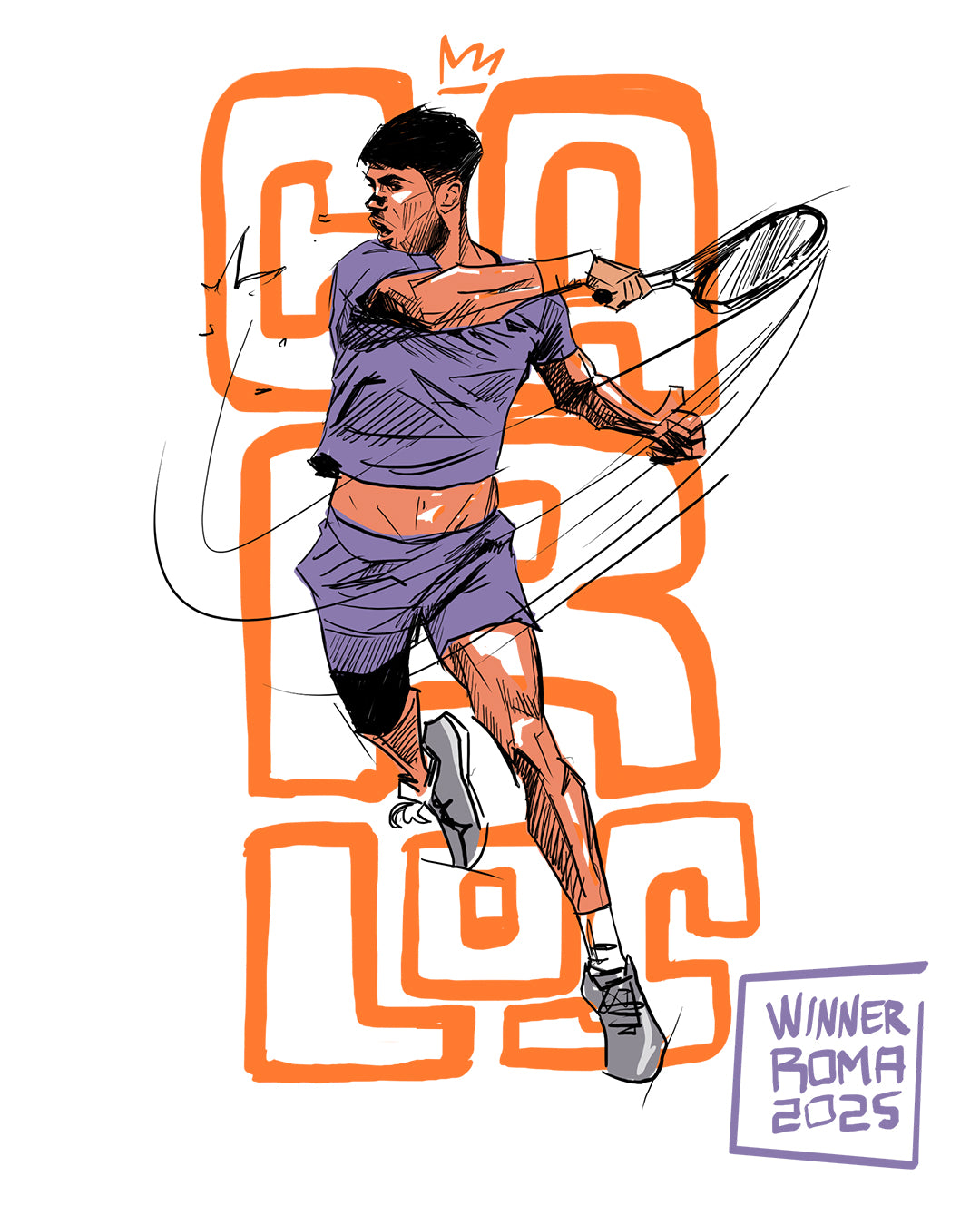 Poster - Alcaraz ROMA 2025